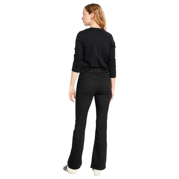 Old Navy Black High Waisted WOW Flare Jeans - Picture 3 of 10